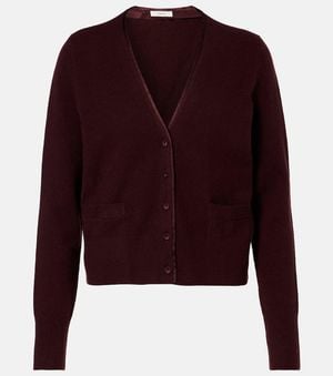 Vince Wool And Cashmere-Blend Cardigan - Purple