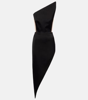 David Koma Asymmetric Minidress - Black
