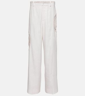 SIR. Hose Atacama Aus Einem Leinengemisch - Weiß