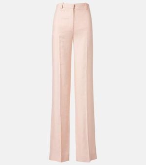 Loro Piana Goldie Linen And Wool Straight Pants - White