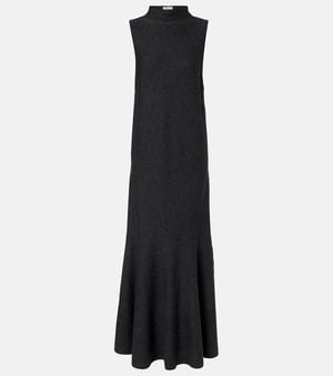 KHAITE Robe Longue Margo En Laine - Noir