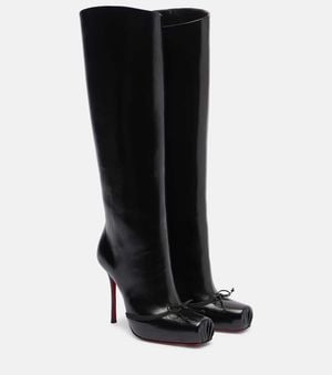 Christian Louboutin Stiefel Cassia Nodo Botta 100 Aus Leder - Schwarz