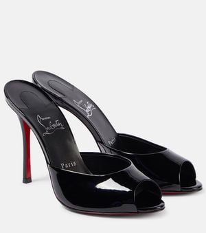 Christian Louboutin Me Dolly 100 Patent Sandal - Black