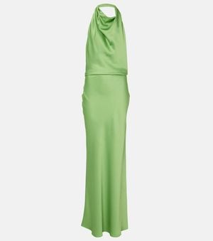 Jonathan Simkhai Reannon' Halterneck Long Dress - Green