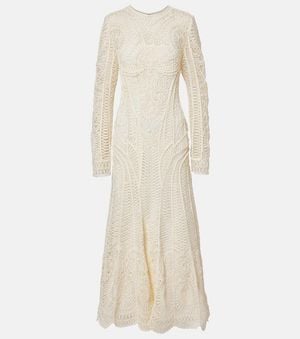 Jonathan Simkhai Embroidered Maxi Dress - Natural