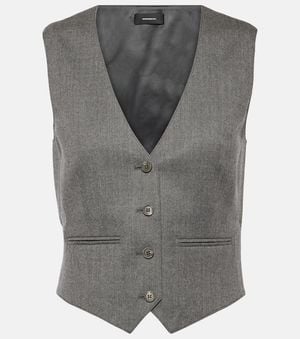 Wardrobe NYC Single-Breasted Vest - Grey