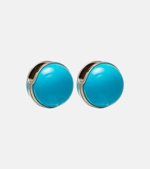 Alaïa Sphere Earrings - Blue