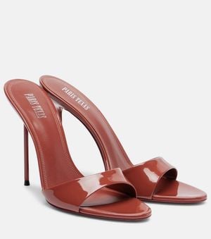 Paris Texas Mules Lidia 105 En Cuir - Rouge
