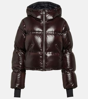 Aztech Mountain Minnie Cropped Down Ski Jacket - Brown