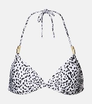 Heidi Klein Icaria Printed Bikini Top - White