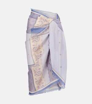 Zimmermann Printed Cotton Beach Cover-Up - Blue