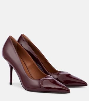 Alaïa Pumps Le Cour 90 Aus Lackleder - Braun