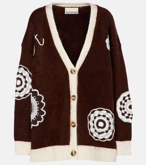 ALÉMAIS Cardigan Mit Haekelstrick - Braun