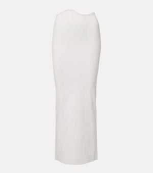 Christopher Esber Maparadita Jersey Midi Skirt - White