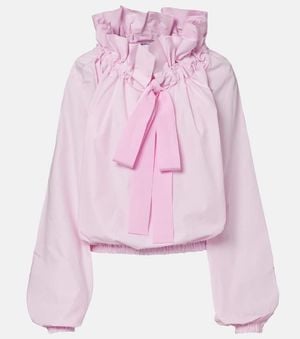 Patou Iconic Cotton Poplin Blouse - Pink