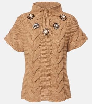 La DoubleJ Verzierter Pullover Portrait - Natur