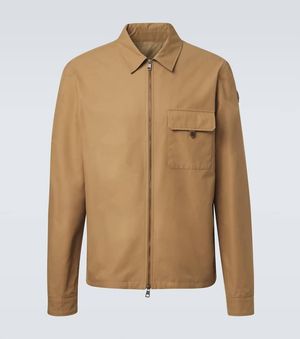 Moncler Cotton-Blend Jacket - Brown