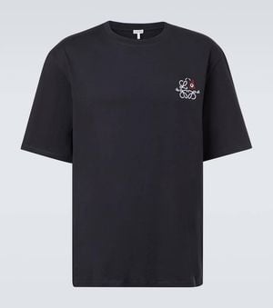 Loewe X Louis Wain Anagram Cotton Jersey T-Shirt - Black