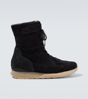 Visvim Daytona Suede Ankle Boots - Black