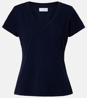 Velvet Lilith Cotton T-Shirt - Blue