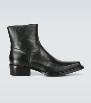 Acne Studios Ankle Boots Bruno aus Leder - Schwarz