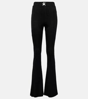 Area High-Rise Flared Pants - Black