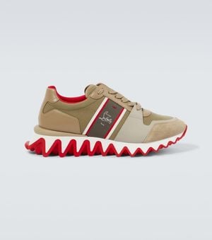 Christian Louboutin Sneakers Nastroshark Mit Veloursleder - Grau