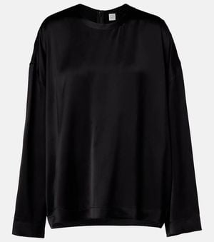TOTEME Top De Saten - Negro