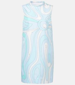PUCCI Marmo Silk Minidress - Blue