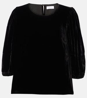 Velvet Nancy Top - Black