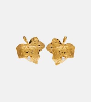 Oscar de la Renta Vines Clip-On Earrings - Metallic