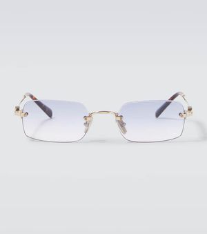Miu Miu Eckige Sonnenbrille - Mettallic