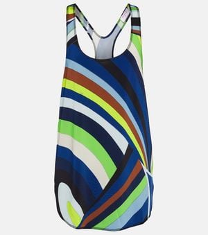 PUCCI Iride Print Tank Top - Blue