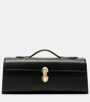 SAVETTE Tote Bag Slim Symmetry Aus Leder - Schwarz