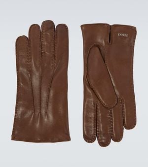 ZEGNA Handschuhe Aus Leder - Braun
