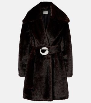 Coperni Logo Belted Coat - Black