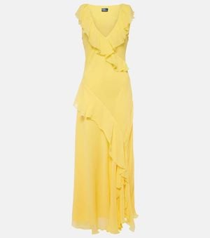 Polo Ralph Lauren Ruffle Gown - Yellow