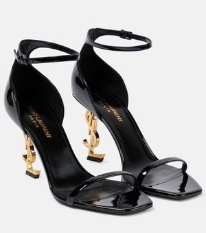 Saint Laurent Opyum 85 Patent Sandal - Black