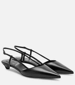 Christian Louboutin Slingback-Pumps Miss Z Slingina 25 Aus Leder - Schwarz