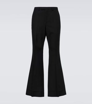 Valentino High-Rise Flared Trousers - Black