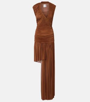 Christopher Esber Theron Draped Ruched Gown - Brown