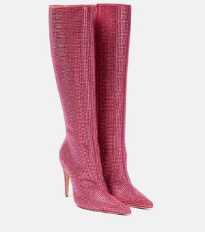 Magda Butrym Bottes En Cuir A Ornements - Rose