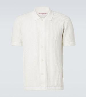 Orlebar Brown Hemd Tiernan Aus Haekelstrick - Weiß