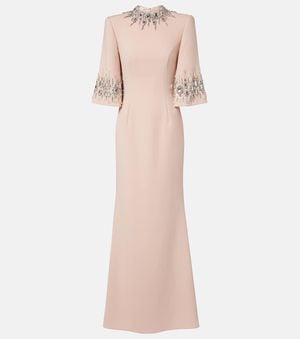 Jenny Packham Ilana Crystal-Embellished Gown - Pink