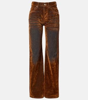 Acne Studios Mid-Rise Wide-Leg Jeans - Brown