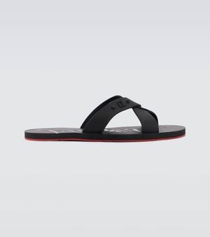 Christian Louboutin Sandalen Loubi Cross - Braun
