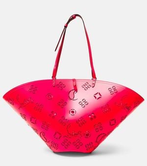 Christian Louboutin Tote Bag Loubifever Medium Aus Lackleder - Rot