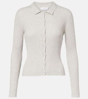 Velvet Nikki Cotton And Cashmere Polo Shirt - White