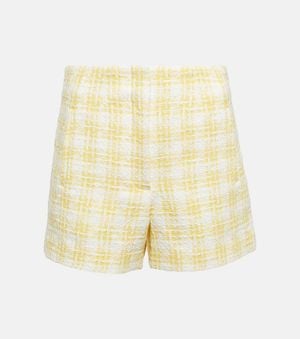 Veronica Beard Short Jazmin En Tweed A Carreaux - Jaune