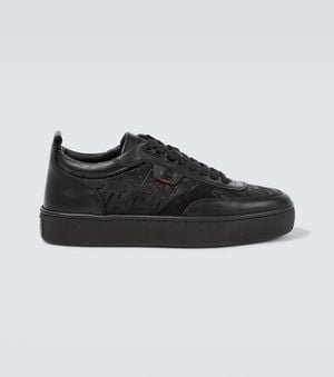 Christian Louboutin Happyrui Canvas & Leather Sneaker - Black